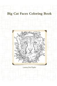 Big Cat Faces Coloring Book