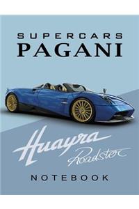 Supercars Pagani Huayra Roadster Notebook