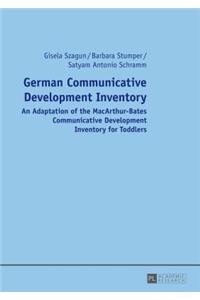 German Communicative Development Inventory