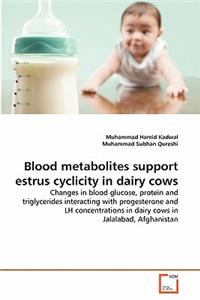 Blood metabolites support estrus cyclicity in dairy cows