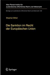 Die Sanktion Im Recht Der Europäischen Union: Der Begriff Und Seine Funktion Im Europäischen Rechtsschutzsystem