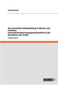 Die steuerliche Außenprüfung in kleinen und mittleren Unternehmensberatungsgesellschaften in der Rechtsform der GmbH