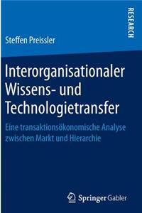 Interorganisationaler Wissens- und Technologietransfer