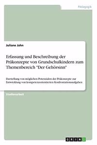 Erfassung und Beschreibung der Präkonzepte von Grundschulkindern zum Themenbereich 
