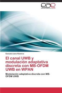 canal UWB y modulación adaptativa discreta con MB-OFDM UWB en WPAN