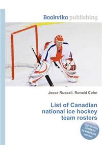 List of Canadian National Ice Hockey Team Rosters