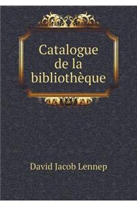 Catalogue de la bibliothèque