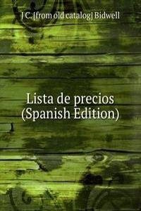 Lista de precios  (Spanish Edition)