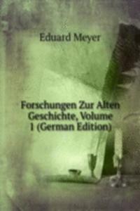 Forschungen Zur Alten Geschichte, Volume 1 (German Edition)