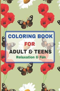 Coloring Book for Adult & Teens