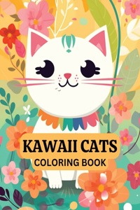 kawaii Cats Coloring Book for kids