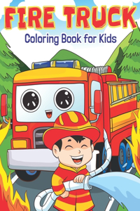 Fire Truck Coloring Book for Kids