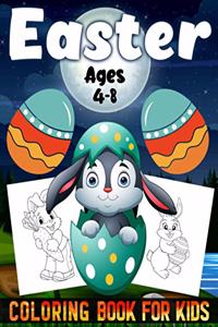 Easter Coloring Book for Kids Ages 4-8