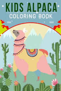 Kids Alpaca Coloring Book