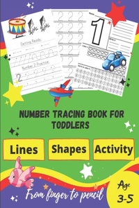 Number tracing Book For Toddlers Age 3-5