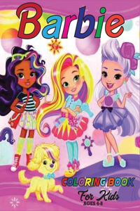 Barbie Coloring Book for Kids Ages 4-8