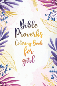 Bible Proverbs Coloring Book for girl