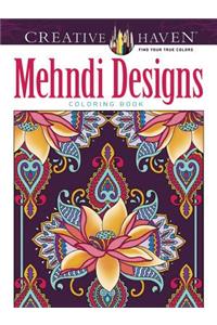 Creative Haven Deluxe Edition Beautiful Mehndi Designs Coloring Book