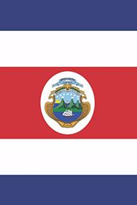 Costa Rica Flag Notebook - Costa Rican Flag Book - Costa Rica Travel Journal