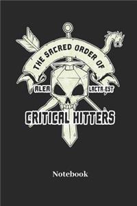 The Sacred Order Of Alea Lacta Est Critical Hitters Notebook