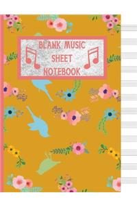 Blank Music Sheet Notebook