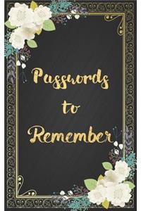 Passwords to Remember