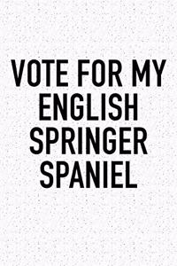 Vote for My English Springer Spaniel