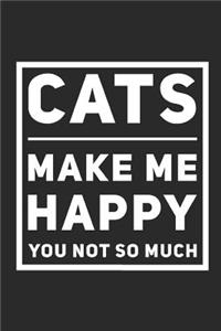 Cats Make Me Happy You Not So Much