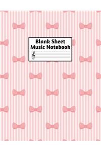 Blank Sheet Music Notebook
