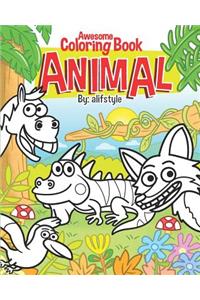 Awesome Coloring Book Animal