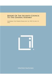 Report of the Security Council to the General Assembly