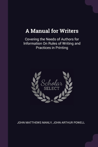 A Manual for Writers