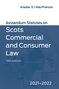 Avizandum Statutes on Scots Commercial and Consumer Law