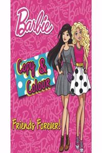Barbie Copy & Colour Friends Forever