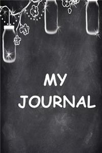 My Journal Mason Jar Chalkboard