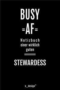 Notizbuch für Stewards / Stewardessen / Stewardess / Flugbegleiter / Flugbegleiterin