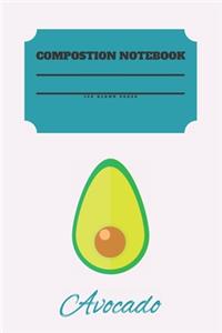 Avocado Composition Notebook 120 Pages