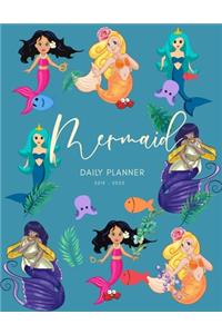 Planner July 2019- June 2020 Mermaid Monthly Weekly Daily Calendar