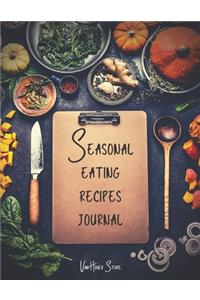 Seasonal eating recipes journal