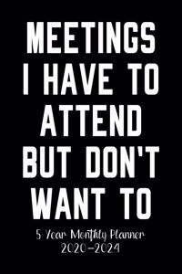 Meetings I Have To Attend But Don't Want To