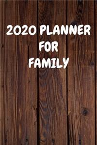 2020 Planner for Family