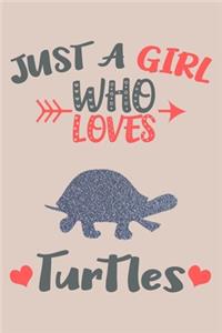 Just A Girl Who Loves Turtles Journal