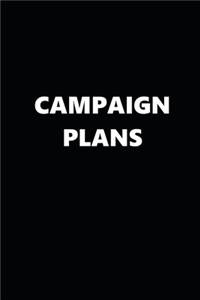 2020 Weekly Planner Political Theme Campaign Plans Black White 134 Pages