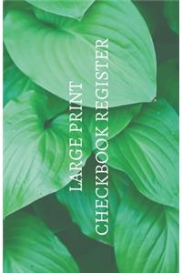 Large Print Checkbook Register