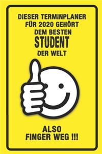 Dieser Terminplaner für 2020 gehört dem besten Student der Welt - also Finger Weg !!!