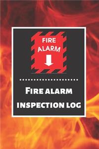 Fire alarm inspection log
