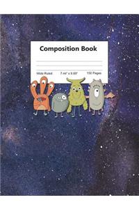 Composition Book Wide Ruled 7.44