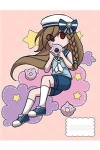 Anime Wide Ruled Composition Books/ Notebooks