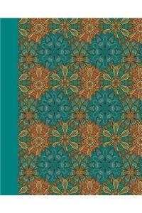 Journal: Color Duo (Pink and Orange) 8x10 - Graph Journal - Journal with Graph Paper Pages, Square Grid Pattern