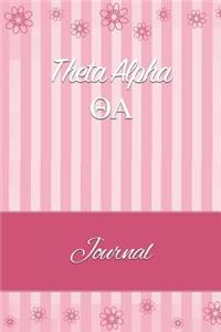 Theta Alpha: Line Ruled Sorority Girls Journal - Great Present for Big or Lil Sister
